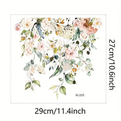 Flower Toilet Sticker Decal Removable Tile Stickers