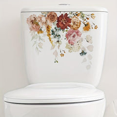 Flower Toilet Sticker Decal Removable Tile Stickers