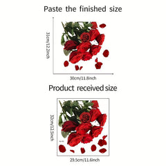 Flower Toilet Sticker Decal Removable Tile Stickers