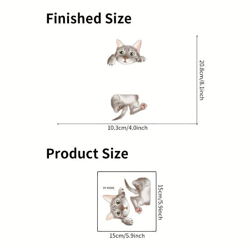 Cat Pattern Switch Outlet Wall Sticker Self-adhesive Home Decor