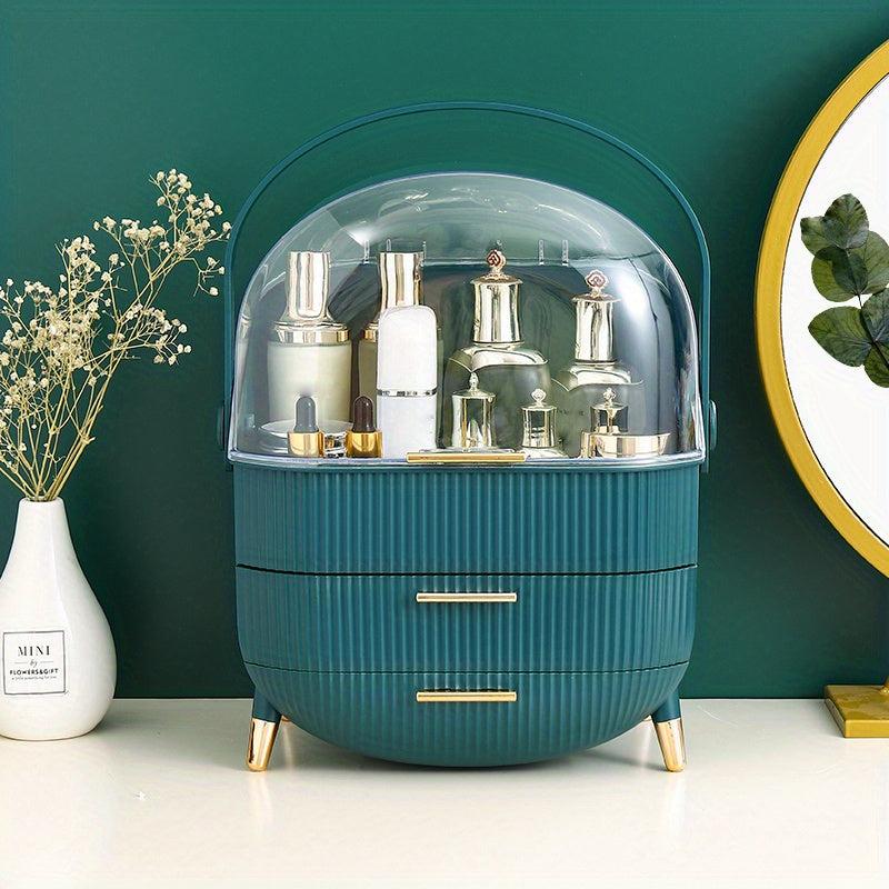 Makeup Drawer Organizer with Brush Holder & Pen Pencil Holder