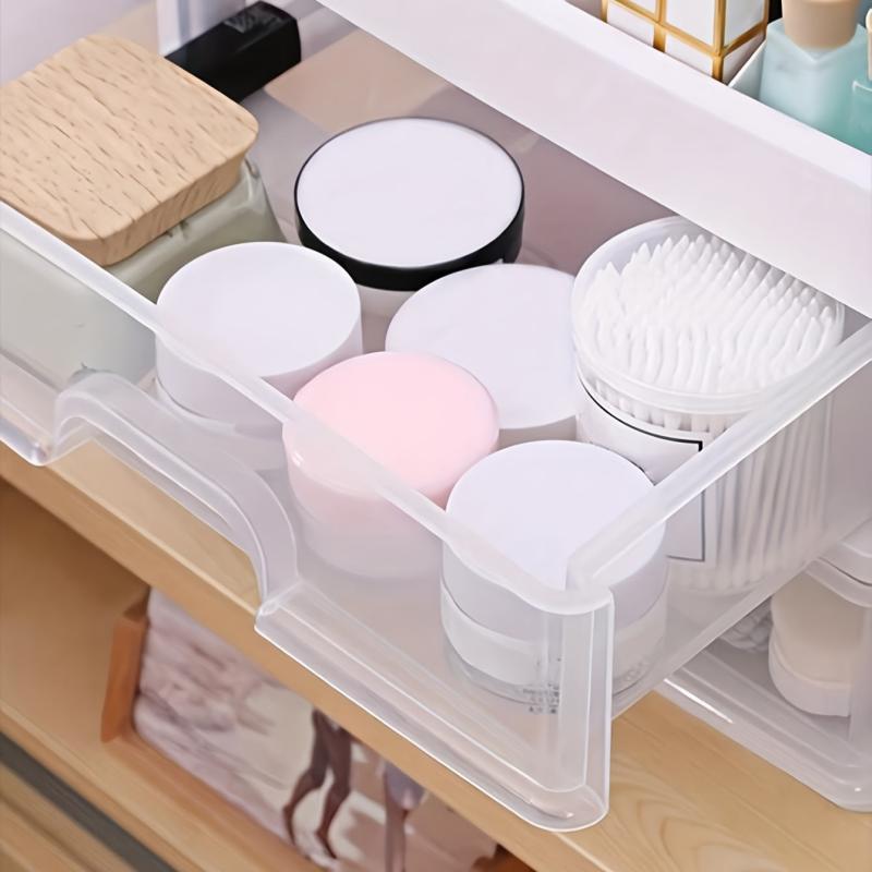 3-Layer Cosmetics Storage Rack with Drawer Makeup Organizer Home Essential