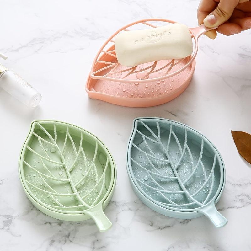 Leaf Shaped Soap Dish Holder for Bathroom