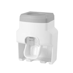 Wall Mounted Toothpaste Dispenser & Toothbrush Hanger