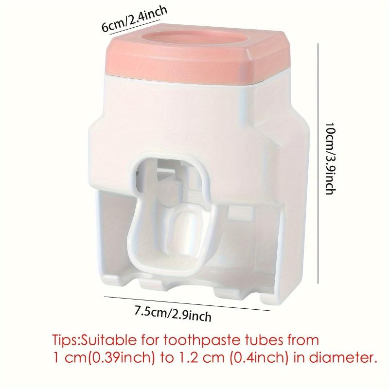 Wall Mounted Toothpaste Dispenser & Toothbrush Hanger