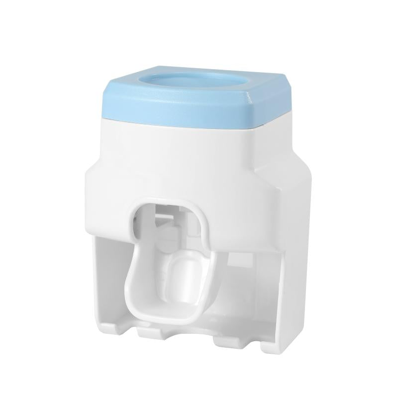 Wall Mounted Toothpaste Dispenser & Toothbrush Hanger