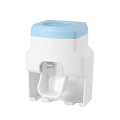 Wall Mounted Toothpaste Dispenser & Toothbrush Hanger