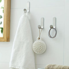 Stainless Steel Self Adhesive Hanger Hooks for Bathrobe Towel Rack