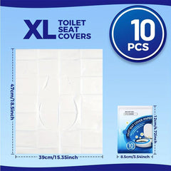 10pcs Disposable Toilet Seat Covers - Travel Flushable Seat Covers