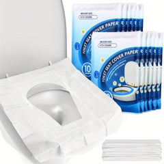 10pcs Disposable Toilet Seat Covers - Travel Flushable Seat Covers