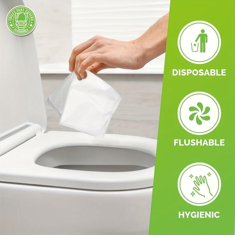 10pcs Disposable Toilet Seat Covers - Travel Flushable Seat Covers