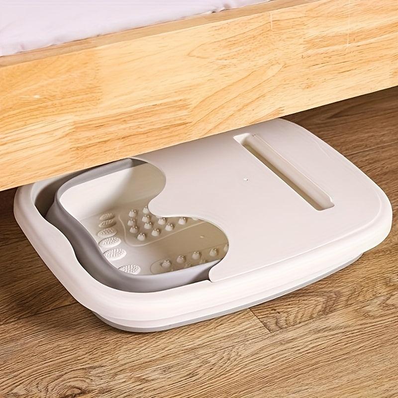 Foldable Foot Bath Bucket Massager Soaking Feet Basin