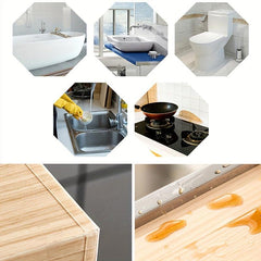 3m Clear Caulk Strip Self Adhesive Tape for Sealing Countertop Sink Bathtub