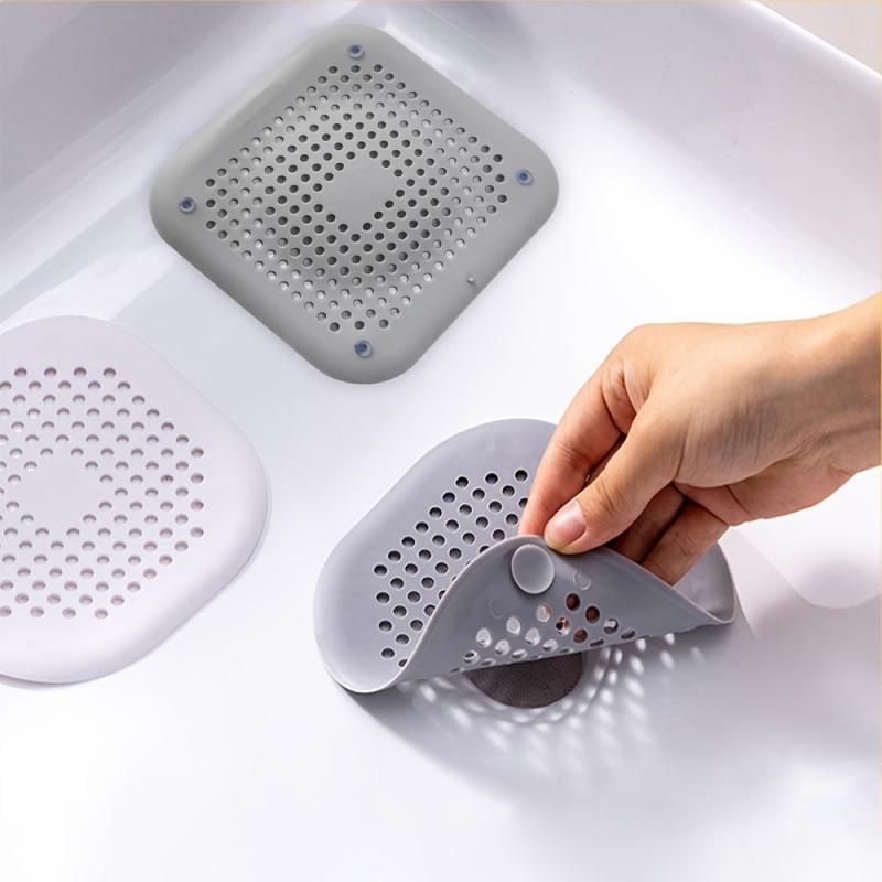 Silicone Sink Anti-Clog Filter Shower Drain Plug Kitchen Bathroom Tools