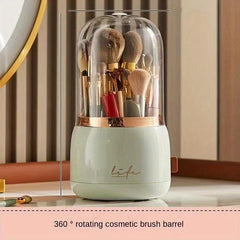 Makeup Brush Storage Container with Cover