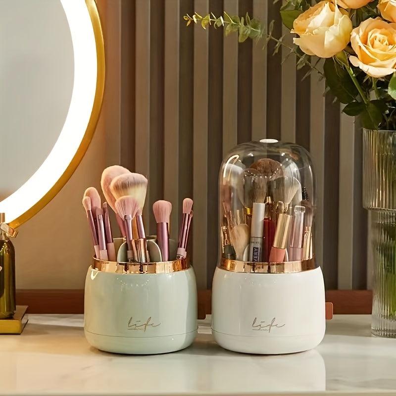 Makeup Brush Storage Container with Cover
