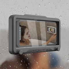 Waterproof Shower Phone Holder Anti Fog Touch Screen Bathroom Mirror Mount