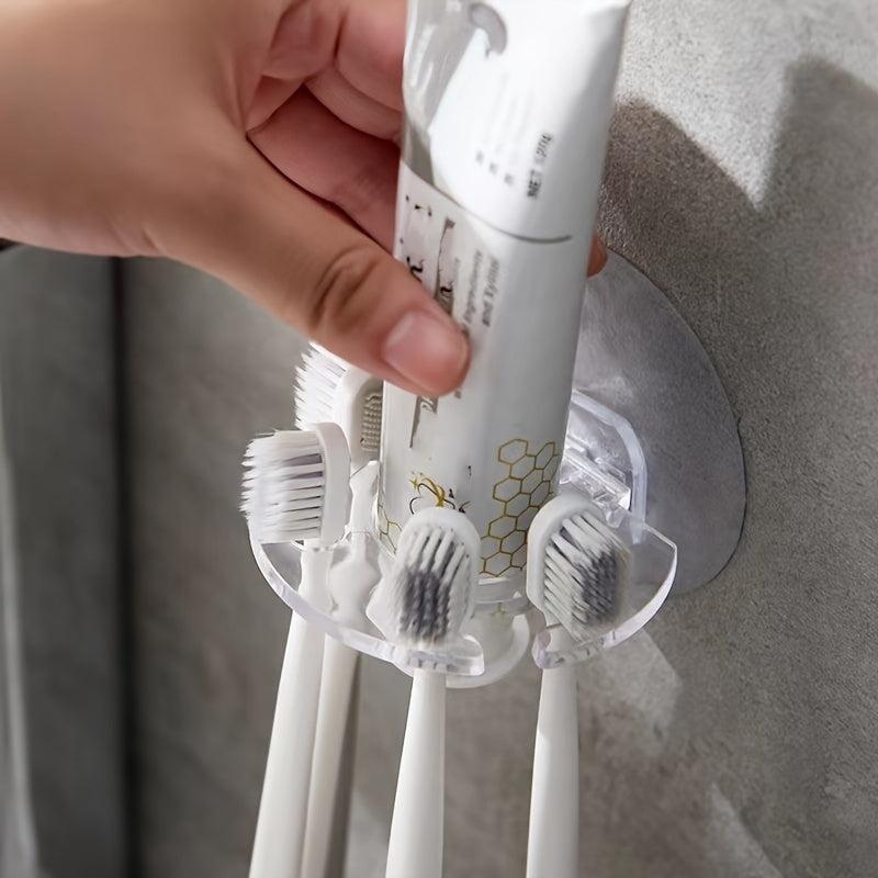 2 pcs Transparent Wall Hanger for Toothbrush and Shaver