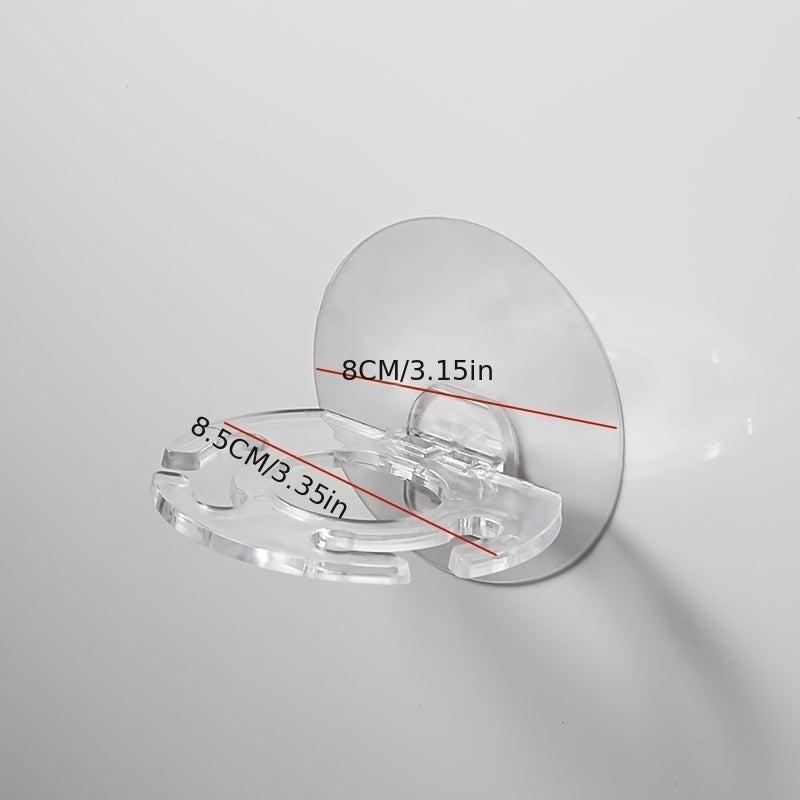 2 pcs Transparent Wall Hanger for Toothbrush and Shaver