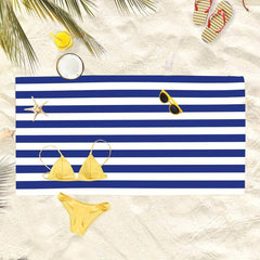 Large Microfiber Beach Towel Stylish Stripe Pattern 59 x 29 5