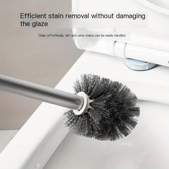 Long Handle Toilet Brush Set with Base Easy Cleaning Tool