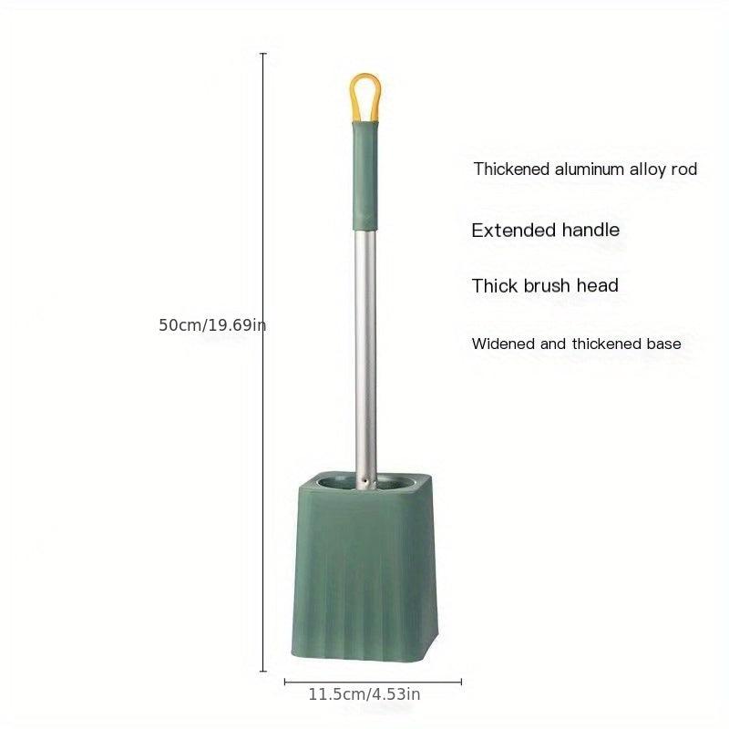 Long Handle Toilet Brush Set with Base Easy Cleaning Tool