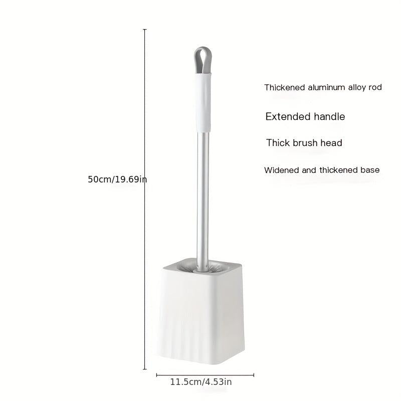 Long Handle Toilet Brush Set with Base Easy Cleaning Tool