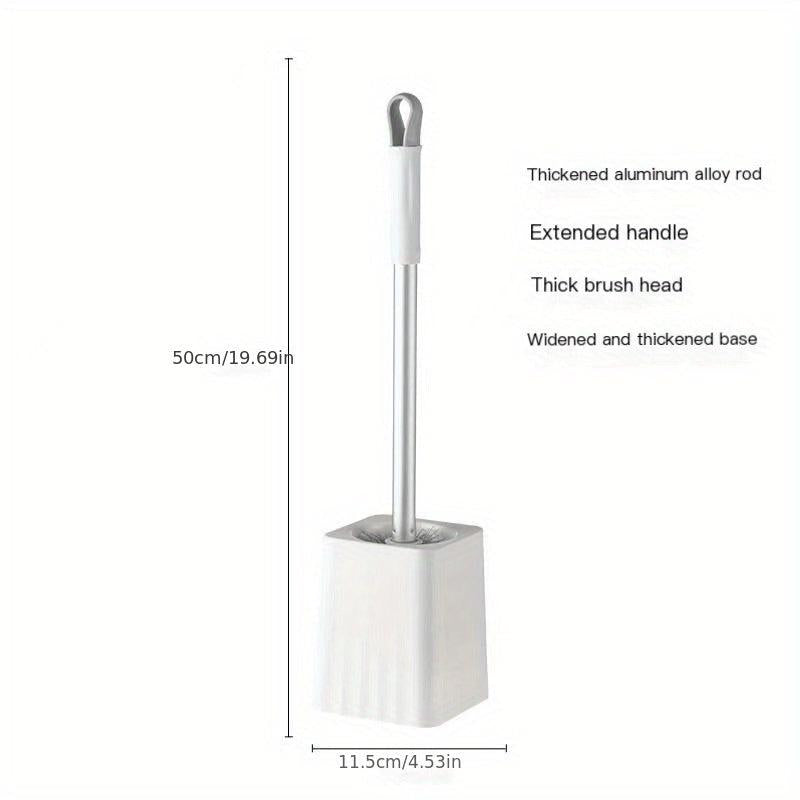 Long Handle Toilet Brush Set with Base Easy Cleaning Tool