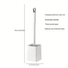 Long Handle Toilet Brush Set with Base Easy Cleaning Tool