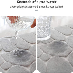 Memory Foam Bath Mat Dark Gray