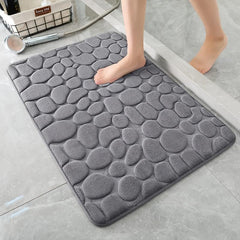 Memory Foam Bath Mat Dark Gray