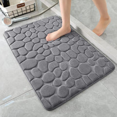 Memory Foam Bath Mat Dark Gray