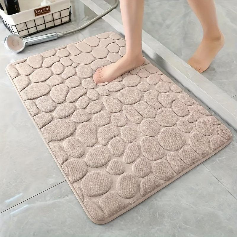 Quick Drying Memory Foam Bath Mat Non Slip Soft Comfortable Shower Carpet