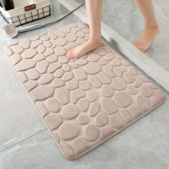 Quick Drying Memory Foam Bath Mat Non Slip Soft Comfortable Shower Carpet