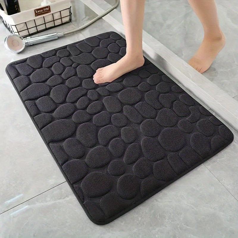 Quick Drying Memory Foam Bath Mat Non Slip Soft Comfortable Shower Carpet