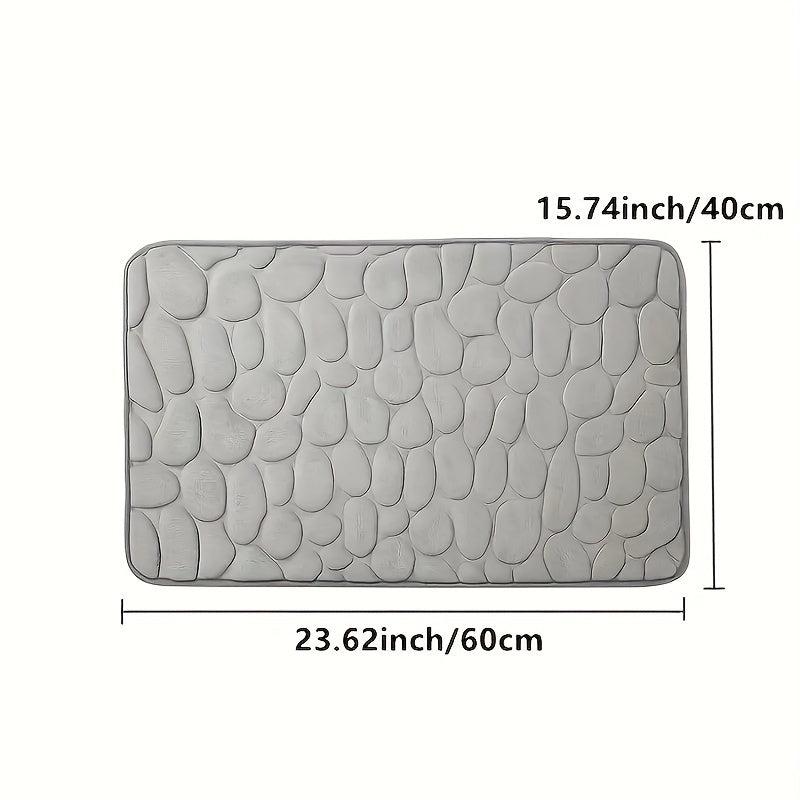 Quick Drying Memory Foam Bath Mat Non Slip Soft Comfortable Shower Carpet