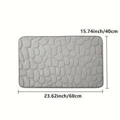 Quick Drying Memory Foam Bath Mat Non Slip Soft Comfortable Shower Carpet