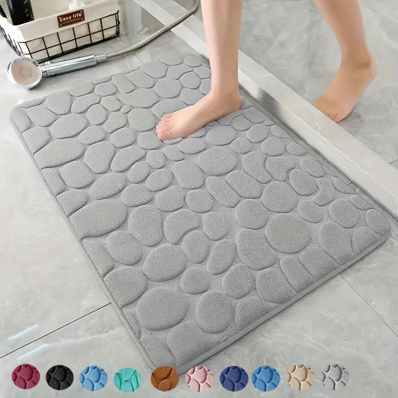 Quick Drying Memory Foam Bath Mat Non Slip Soft Comfortable Shower Carpet