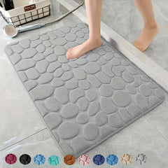 Quick Drying Memory Foam Bath Mat Non Slip Soft Comfortable Shower Carpet