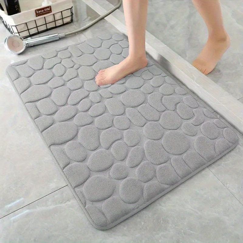 Quick Drying Memory Foam Bath Mat Non Slip Soft Comfortable Shower Carpet