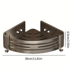 Corner Shower Caddy Aluminum Wall Mounted Bathroom Shelf