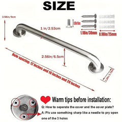 1pc 50 Shower Grab Bar Stainless Steel Safety Handle Bathroom