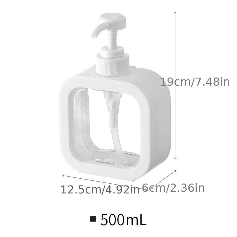 2pcs Clear Soap Dispenser Bottles Press Lotion Dispenser Large Capacity