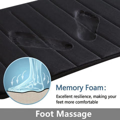 Memory Foam Bath Mat Non Slip Bathroom Rugs Rubber Back Runner Mat