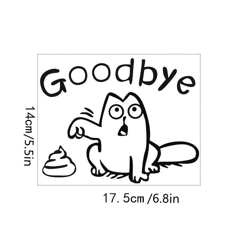 Cute Cat Toilet Sticker for Home Decor