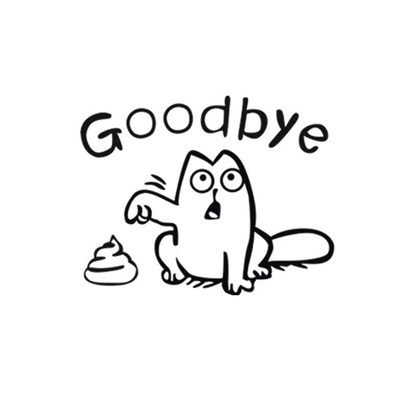 Cute Cat Toilet Sticker for Home Decor