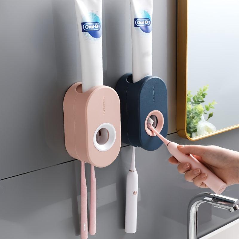 Automatic Toothpaste Dispenser Wall Mounted Bathroom Holder