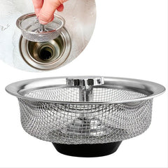 Stainless Steel Sink Strainers Anti Clog Drain Filter Hair Catcher Drain Stopper