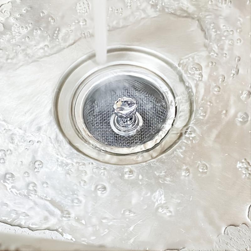 Stainless Steel Sink Strainers Anti Clog Drain Filter Hair Catcher Drain Stopper