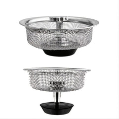 Stainless Steel Sink Strainers Anti Clog Drain Filter Hair Catcher Drain Stopper